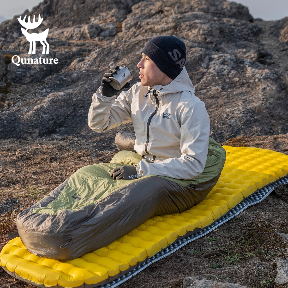 Sistema de descanso inflable Qunature de 3 piezas
