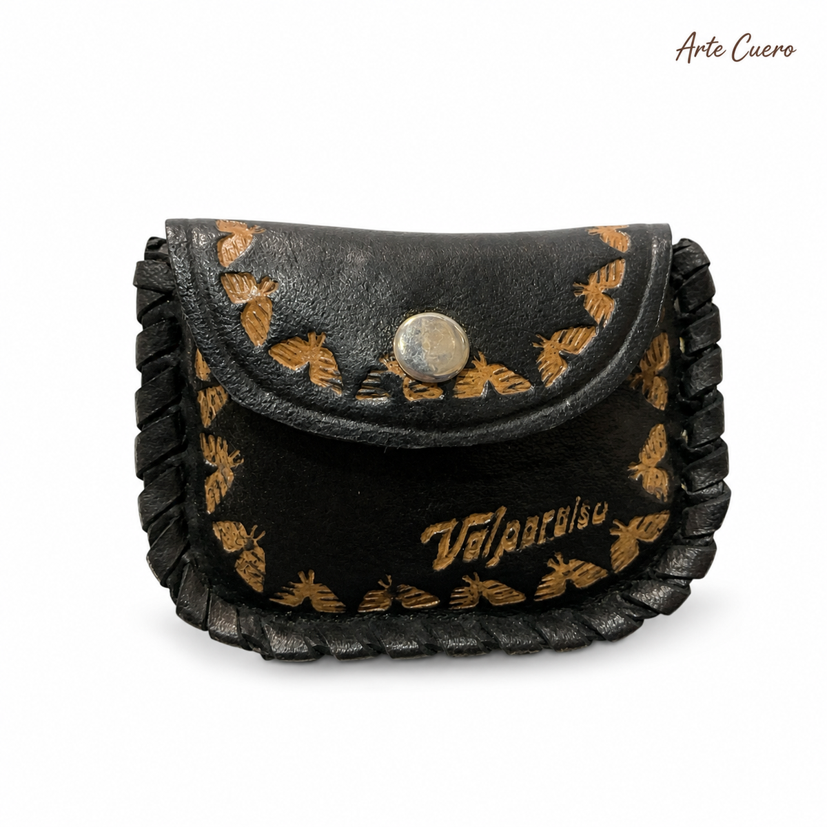 Chauchera de cuero con fuelle