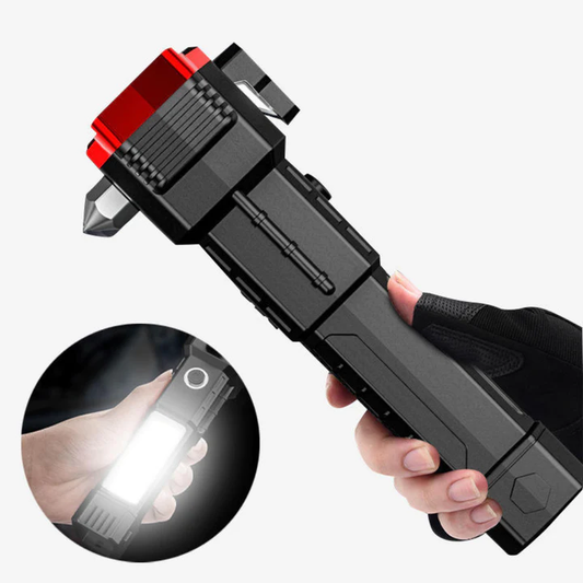 Linterna Multifuncional 4 en 1 Recargable para Camping y Emergencias
