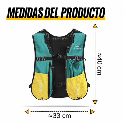 Chaleco de hidratación WRELS para running y trail