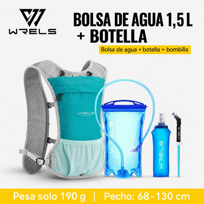 Chaleco de hidratación WRELS para running y trail