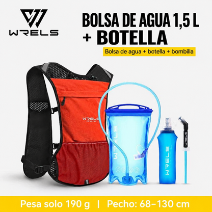 Chaleco de hidratación WRELS para running y trail