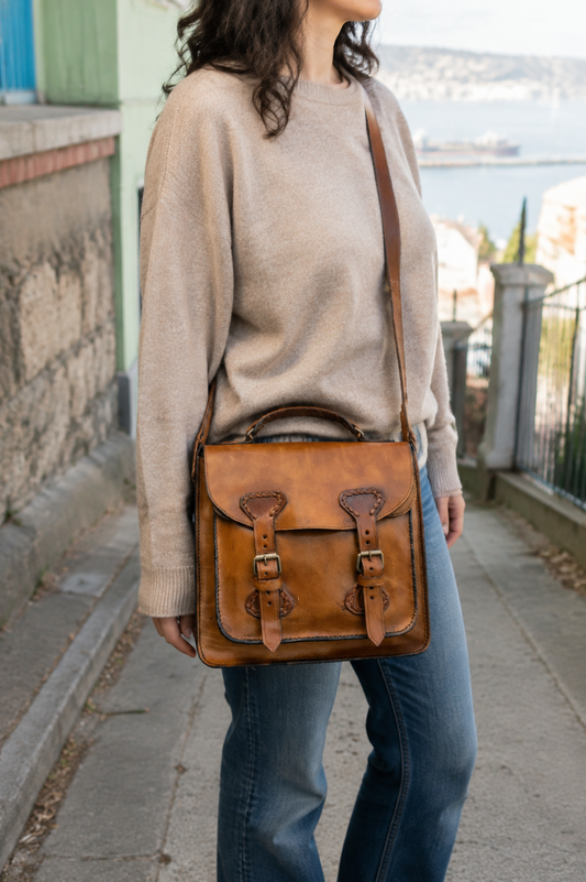 Morral grande doble hebilla
