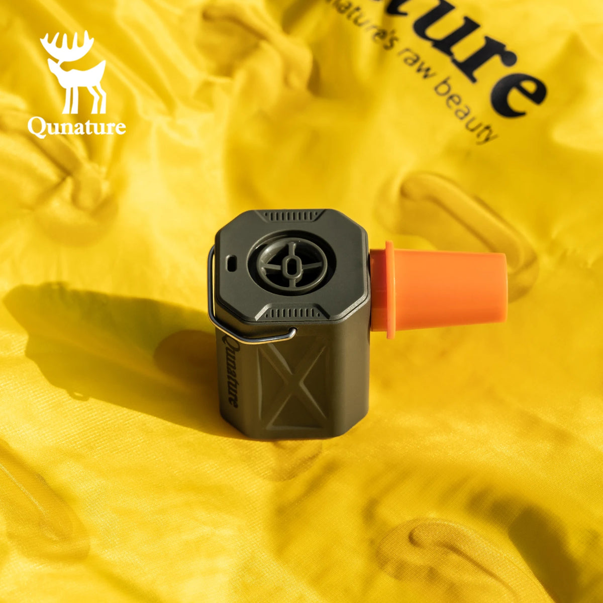 Inflador eléctrico portátil Qunature 2.0 con luz de camping