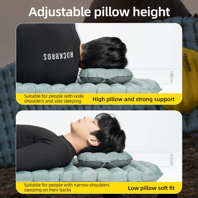 Almohada inflable ultraligera Qunature para camping