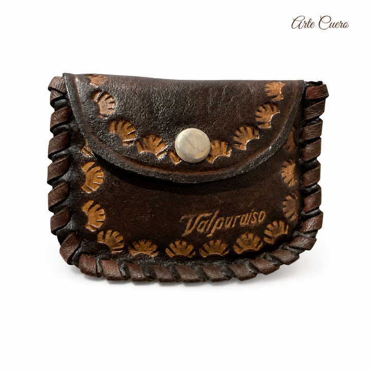 Chauchera de cuero con fuelle