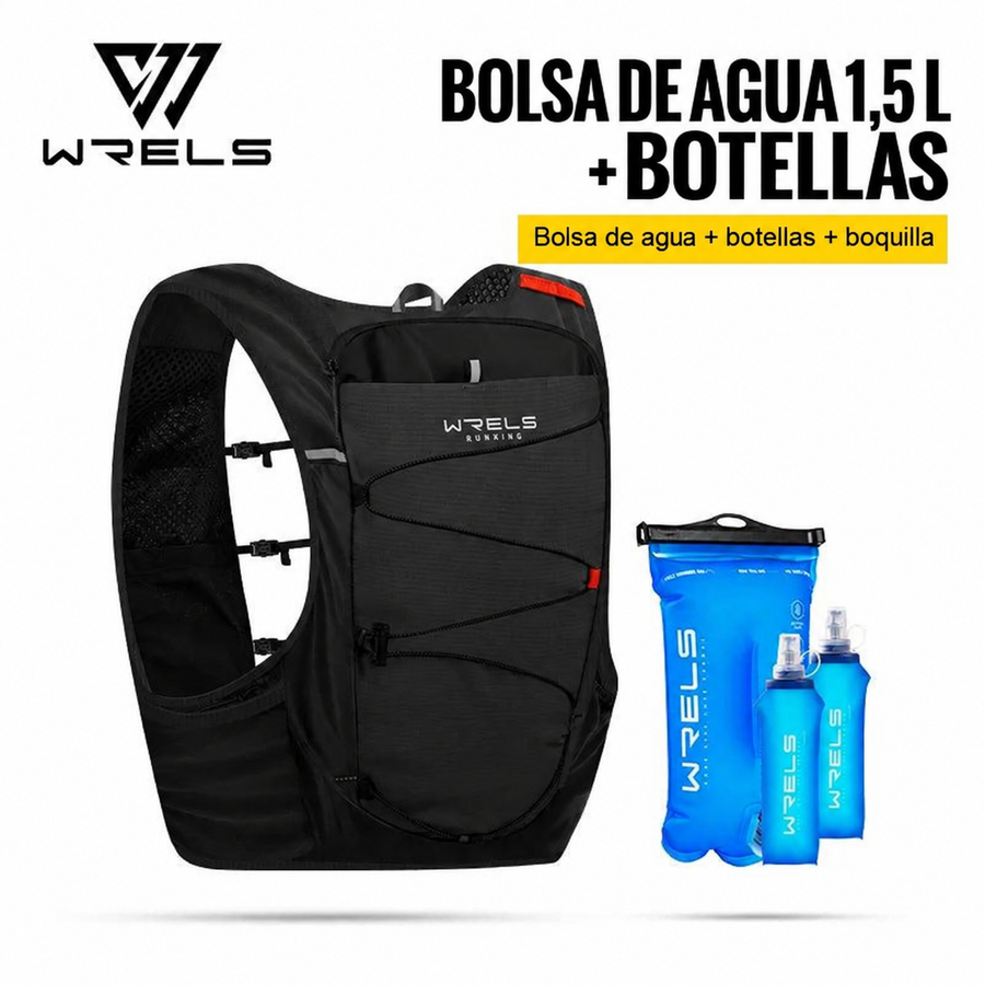 Kit de Hidratación WRELS 10 L para Running y Trail — 5 Piezas