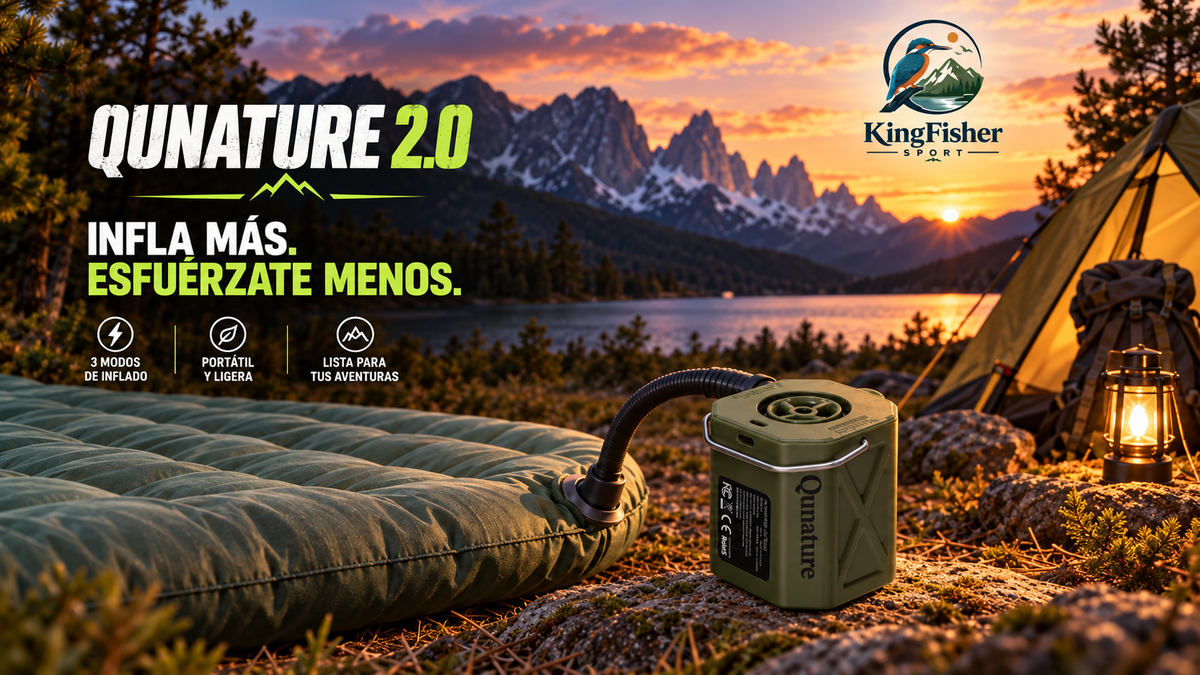 Inflador eléctrico Qunature 2.0 para camping